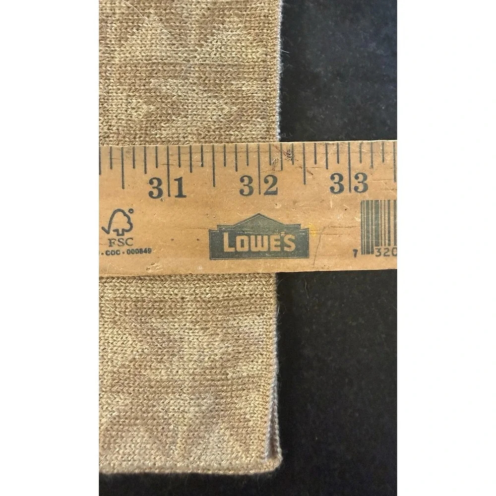 MICHAEL KORS Scarf Women's Camel Knit Monogram MK Signature Logo Long Rectangle